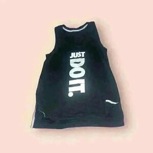 Nike Women's Black Sleeveless "Just Do It" Tank Top Size M Casual Workout